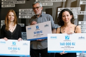 Vítězové zleva: Evita Naušová, Pavel Kačírek a Iva Jestřábová.