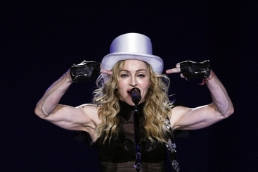 Madonna na současném turné.