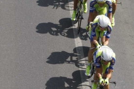 Kreuzigrův Liquigas za vítěznou Astanou zaostal o 58 vteřin. Kreuzigrův Liquigas za vítěznou Astanou zaostal o 58 vteřin.