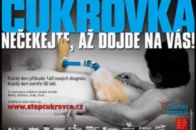 Diabetická asociace vsadila na plakáty zobrazující muže s amputací.