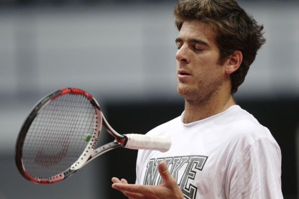 Argentinec Juan Martín del Potro před utkáním s ČR.