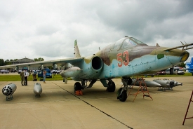 Ruský bitevník Su-25.