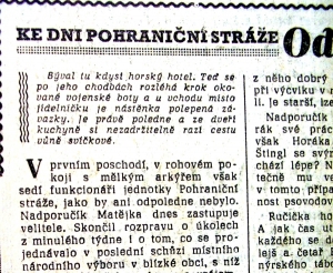 Report&aacute;ž o pohraničn&iacute;c&iacute;ch, stra&scaron;en&iacute; na poč&aacute;tku pr&aacute;zdnin.