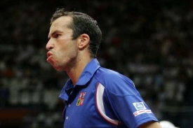 Štěpánek utkání Davis Cupu emotivně prožívá.