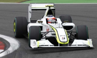 Barrichello na trati Velk&eacute; ceny Německa.