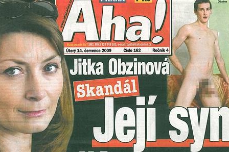 Na fotkách je zachycen Obzinové syn František.