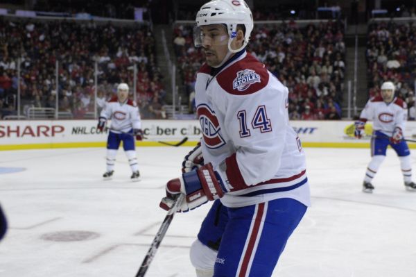 Tomáš Plekanec v barvách Montrealu. Tomáš Plekanec v barvách Montrealu.