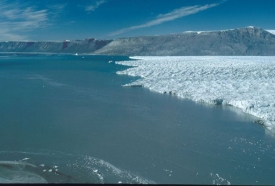 Fjord císaře Františka Josefa, východ Grónska.