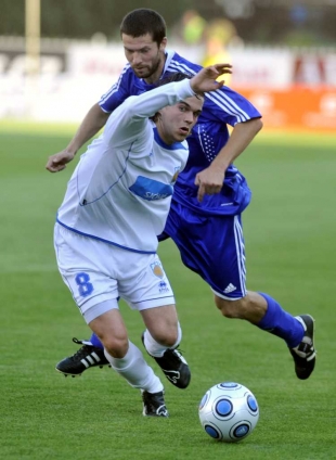 Momentka z utkání Olomouc - Fram Reykjavík 1:1.