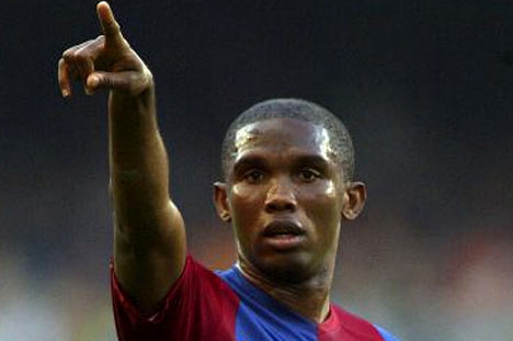 Kamerunský fotbalista Samuel Eto'o.