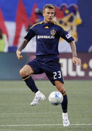 David Beckham, fotbalista Los Angeles Galaxy.