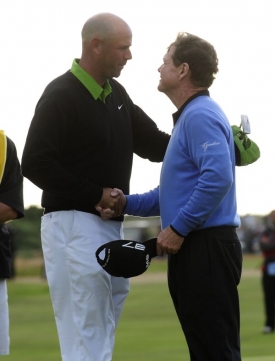 Stewart Cink a Tom Watson