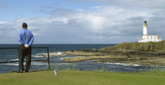 Legendární Tom Watson na hřišti Turnberry.