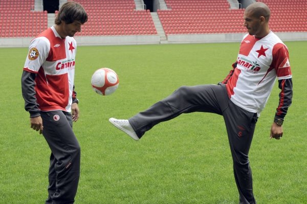 Ilustrační foto: Fotbalisté Slavie při tréninku.