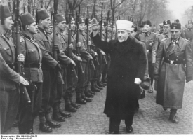 Jeruzalémský muftí s bosenskými dobrovolníky SS.
