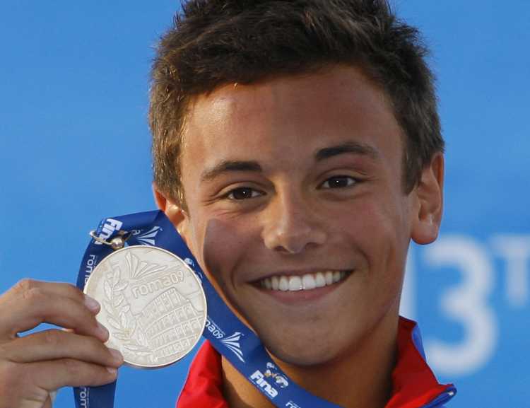 Patnáctiletý Brit Tom Daley, mistr světa ve skocích do vody.