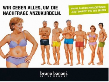 Sexy těla (vylepšená) německých politiků na reklamě spodního prádla.
