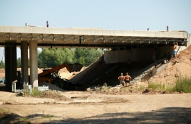 Stavba dálnice D 11 (ilustrační foto).
