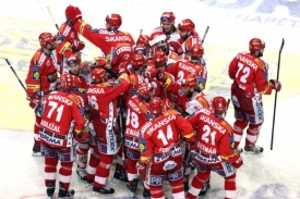Hokejist&eacute; pražsk&eacute; Slavie