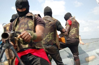 Rebelové v deltě Nigeru.