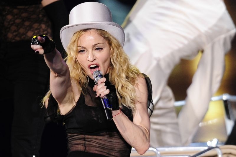 Zpěvačka Madonna na jednom ze svých koncertů.