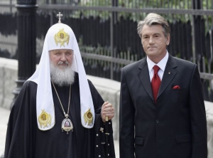 Usmiřovací mise? Moskevský patriarcha Kyril v Kyjevě.