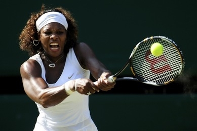 Serena Williamsová během Wimbledonu. Serena Williamsová během Wimbledonu.