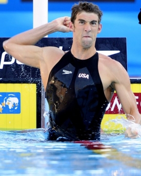 Americký plavec Michael Phelps.