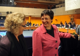 Ministryně spravedlnosti Brigitte Zypriesová má důvod k radosti.