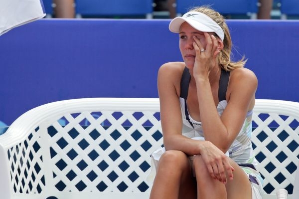 Nicole Vaidišová na pražském turnaji na Štvanici.