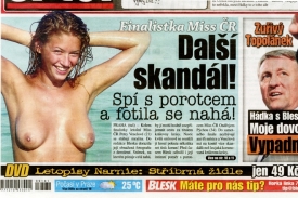 Fotografie finalistky Petry Venclové vyšla v dnešním vydání Blesku.