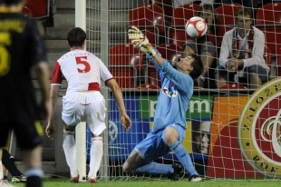 Klíčový moment zápasu: Šeriff právě vyrovnal na 1:1 a vyřadil Slavii.