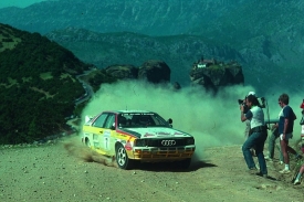 S Audi quattro Rallye A2 triumfoval v roce 1984 Stig Blomqvist.