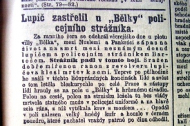 Prvn&iacute; zpr&aacute;vy o vraždě u vily Bělka.
