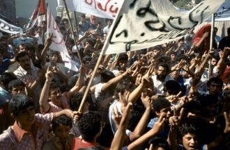 Palestinsk&aacute; intif&aacute;da v roce 2000.