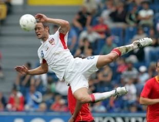 Jan Polák v utkání s Belgií.