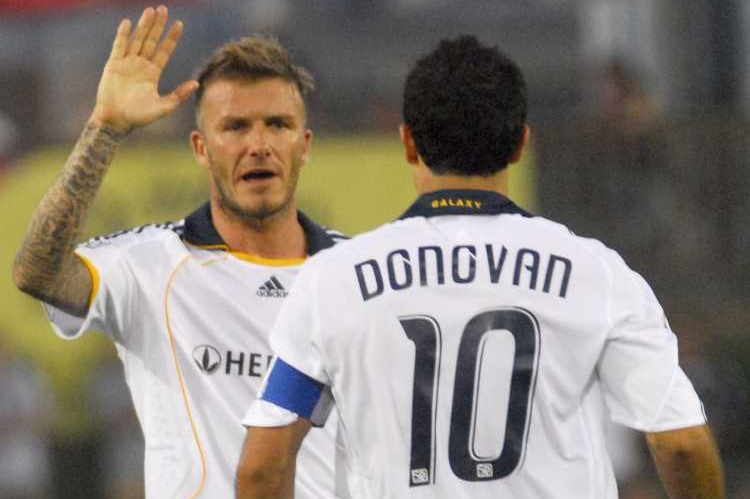 David Beckham a Landon Donovan.