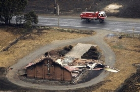 Shořel&yacute; kostel na jihov&yacute;chodě Austr&aacute;lie.