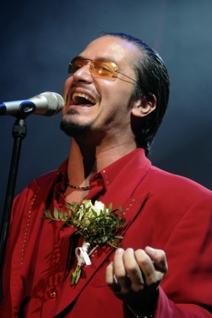 Zpěv&aacute;k Faith No More Mike Patton v Praze.