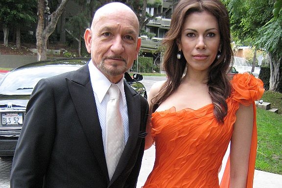 Sir Ben Kingsley s manželkou Danielou Lavenderovou.