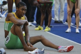 Caster Semenyaové na šampionátu v Berlíně.