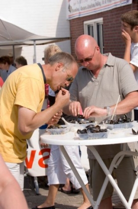 Ochutn&aacute;vka &uacute;lovku na mu&scaron;lov&eacute;m festivalu v Zeelandu.