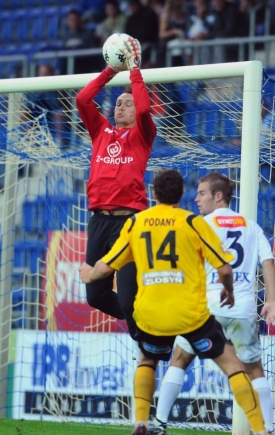 Momentka z utkání Slovácko - Bohemians Praha.