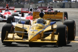 Australan Will Power během z&aacute;vodu IndyCar v Edmontonu.