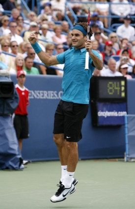 &Scaron;v&yacute;carsk&yacute; tenista Roger Federer vyhr&aacute;l turnaj v Cincinnati.