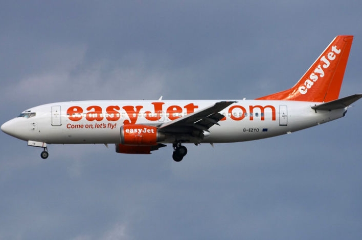 Letadlo společnosti EasyJet. Ilustrační foto. Letadlo společnosti EasyJet. Ilustrační foto.