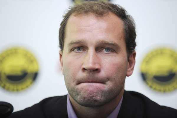 Jiří Šlégr na tiskové konferenci.