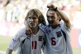 Na EURO 2004 s Markem Jankulovskim.