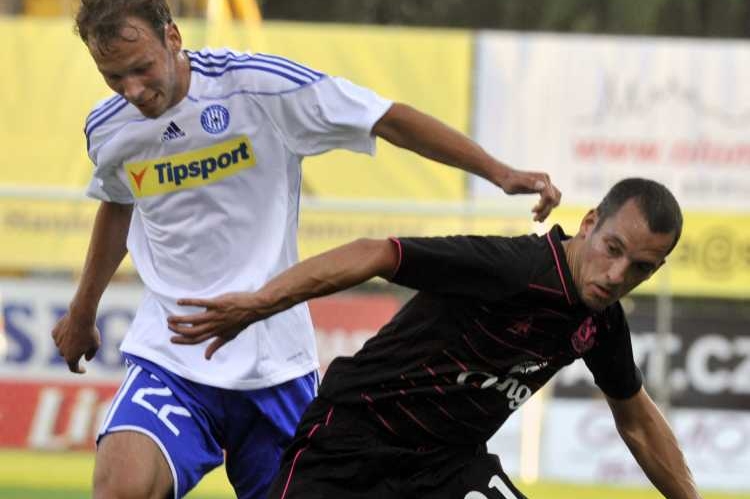 Momentka z utkání Olomouc - Everton.