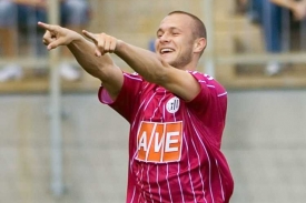 Tomáš Stráský, autor gólu Českých Budějovic v utkání s Ostravou.